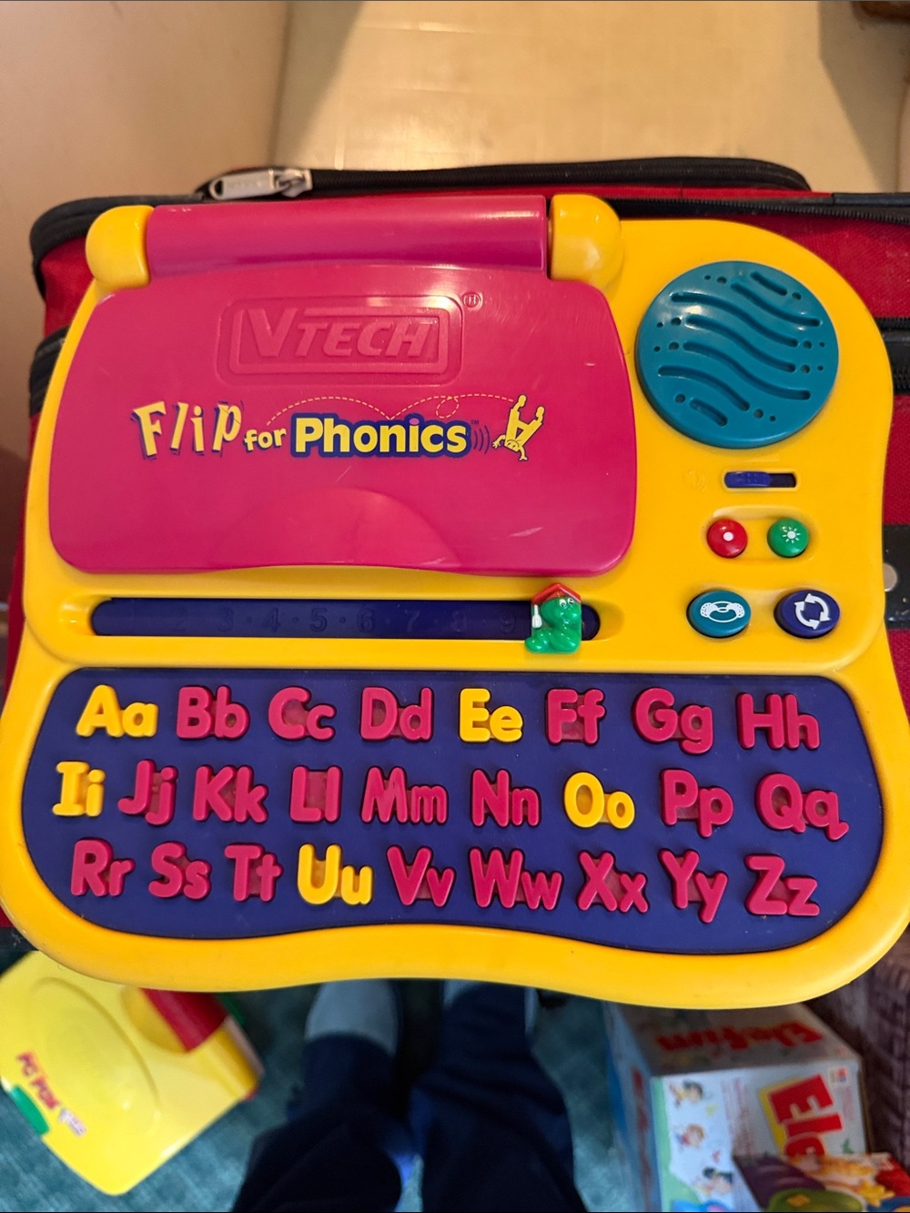 VTech Flip for Phonics Learning Laptop - Yellow/Pink